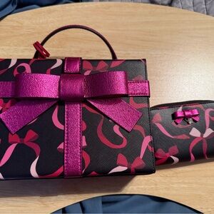 Kate spade wrapping party gift box bag and wallet